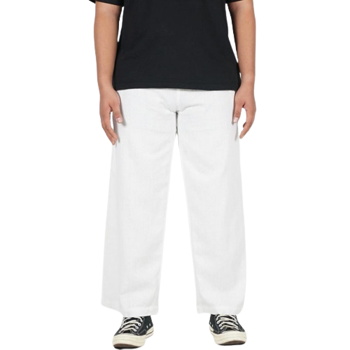 Daily Outfits Celana Linen Ankle Cropped Putih 1